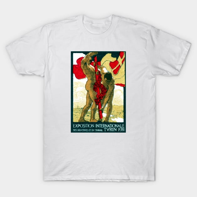 1911 Turin Italy Exposition T-Shirt by historicimage